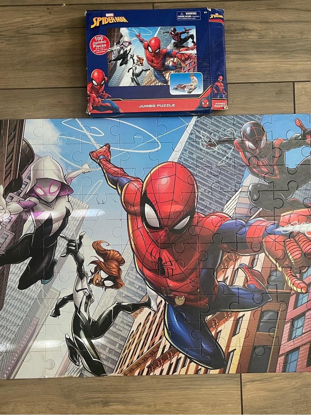 Spider-Man Theme Jumbo Puzzle | 100 Pieces | Marvel